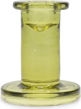Lysestagesæt Ona Mood 2 stk grønne glas Ø4,5 x H8 cm gaveæske