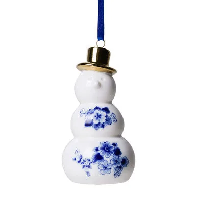 Julepynt Snemand  Heinen Delfts Blauw