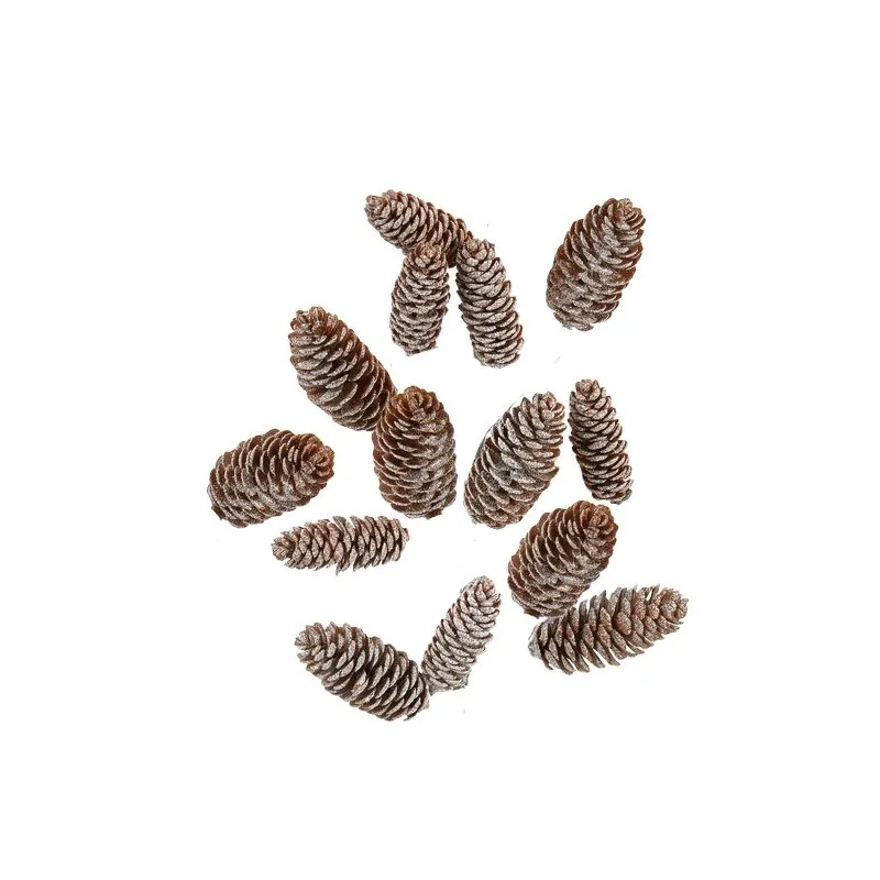 Kogler m/ sne, kunstig - Speedtsberg L: 6,5-8 cm - Ps. m/ 8 stk.