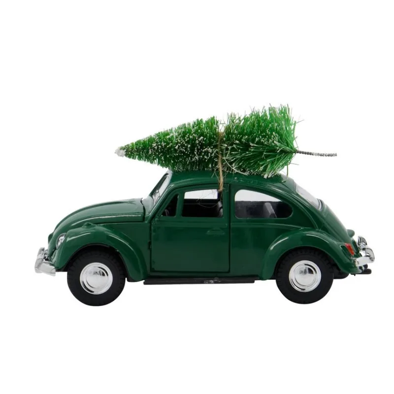 Xmas car grøn m/ juletræ - House Doctor - L: 12,5 cm