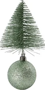 Ornament juletræspynt House Doctor Ornament-serie grøn Ø8 x H15 cm