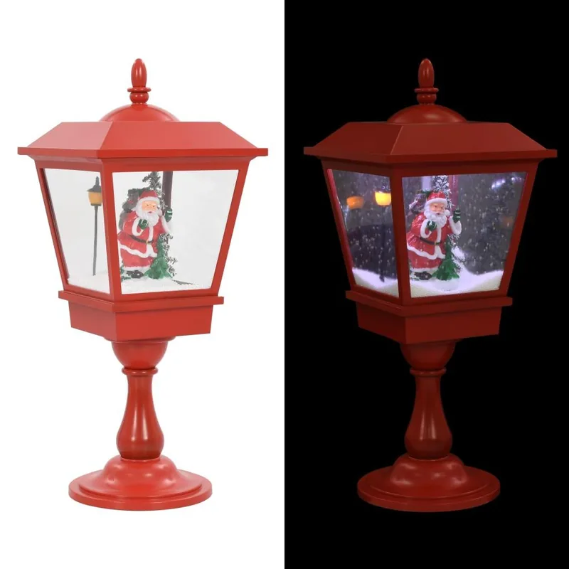Julepiedestallampe med julemand 64 cm LED