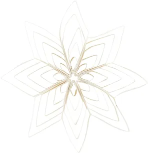 Ornament julepynt i papir House Doctor Ouilling Ø15 cm hvid