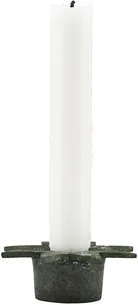 Julelysestage House Doctor Star grøn aluminium Ø8,5 x H3 cm