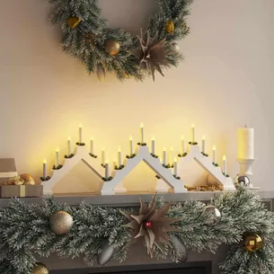 Julelysbro med 7 LED - varm hvid, 3 stk.
