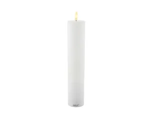 Sirius Sille Genopladelig Bloklys Ø5 x 25 cm, Hvid