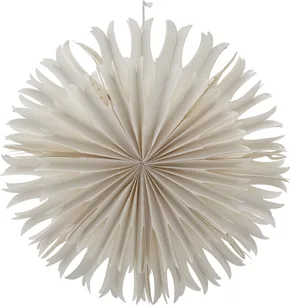 Dekorationsstjerne Bloomingville Pax julepynt Ø50 cm hvid papir