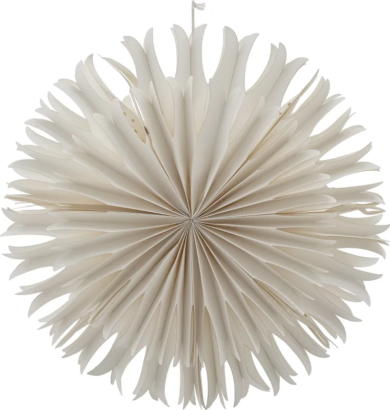 Dekorationsstjerne Bloomingville Pax julepynt Ø50 cm hvid papir