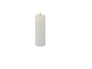 Sirius Sille Genopladelig Bloklys Ø5 x 15 cm, Hvid