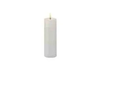 Sirius Sille Genopladelig Bloklys Ø5 x 15 cm, Hvid