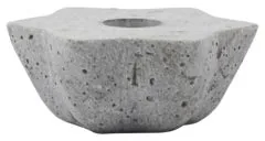 Lysestage House Doctor Mold Little Star grå polystone 5x4,5x2 cm