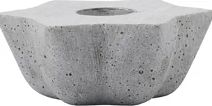 Stjerneformet lysestage House Doctor Mold Little Star grå polystone 7 x 8 x 3 cm