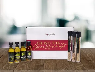Gaveæske Olive Oil Spice Infusion Set - Thoughtfully