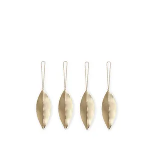 Ferm Living Leaf ornaments - Brass  : Erling Christensen Møbler