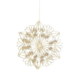 Quilled julestjerne  -  Offwhite
