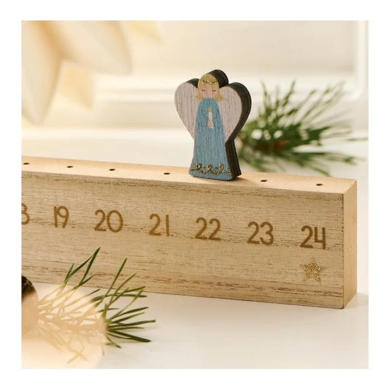 Julekalender m/ gående engel - Ib Laursen L: 50