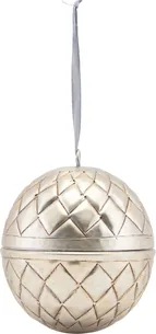 House Doctor Indigo ornament i aluminium nikkel Ø10 cm dekorationsophæng
