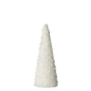 Perle juletræ, H29 cm - ivory