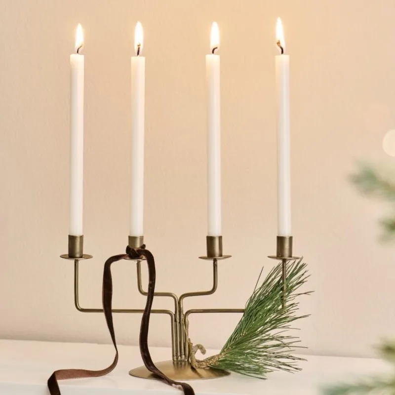 Stage t/ 4 kertelys "Stylish Christmas" messingfinish - Ib Laursen