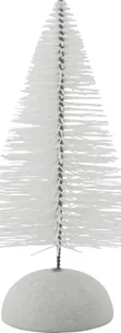 Juletræ House Doctor Frost hvid glimmer 17x8x8 cm julepynt