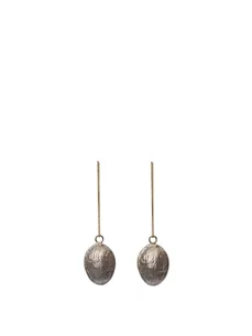 Walnut juleophæng, 2 stk  -  Brass