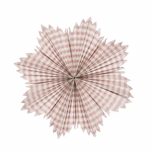 Papirsstjerne, hvid/brun - Ø40 cm