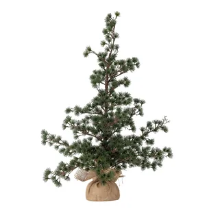 Bloomingville - Cedar Juletræ, Grøn, Kunstige Blomster - Ø50 × H90 cm, fod Ø14 × H8 cm