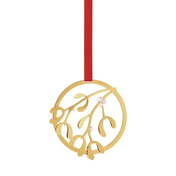 Georg Jensen Juleuro, mistelten - Forgyldt  : Erling Christensen Møbler