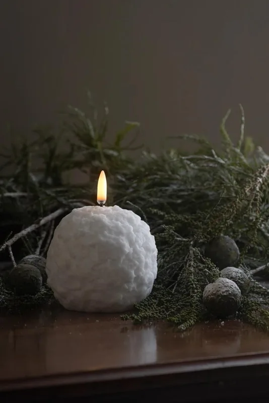 Snowball LED lys, Nordic White  -  Ø8 cm