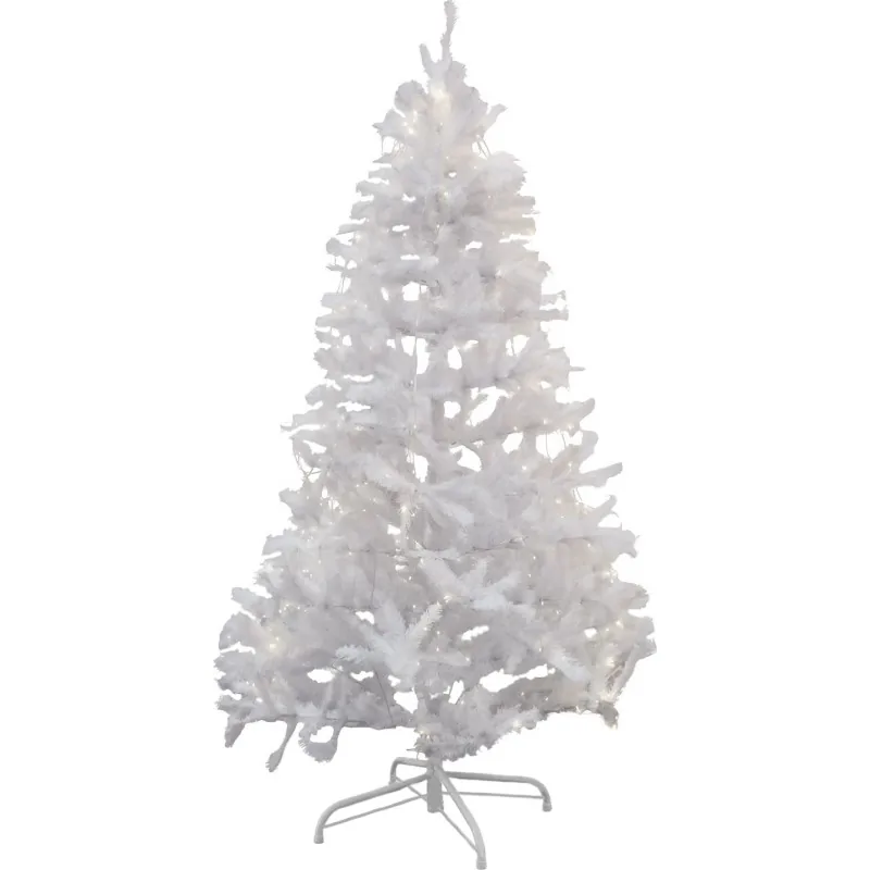 Sirius Snowy kunstigt juletræ med lys, 210 cm