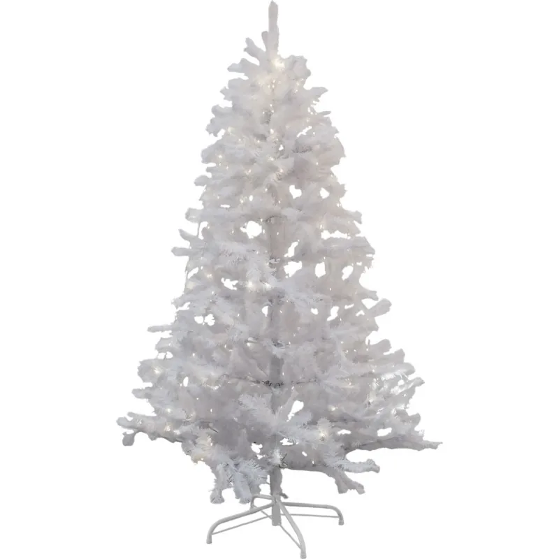 Sirius Snowy kunstigt juletræ med lys, 180 cm