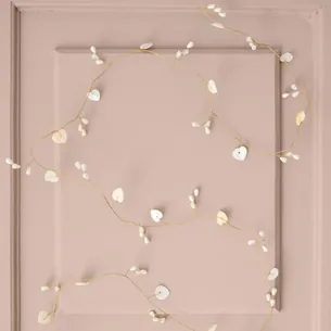 Ranke m/ hvide hjerteperler "Magic and Wishes" - Ib Laursen L: 180