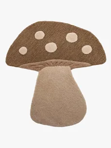 Mushroom Gulvtæppe 90 x 85, Brun