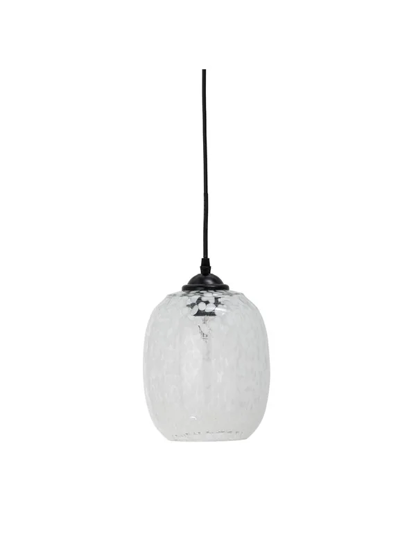 Bloomingville Gisele Pendel, Hvid, Glas