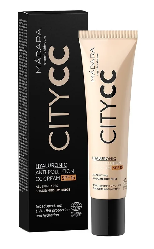 MÁDARA CITY CC Cream Medium SPF15, 40 ml.