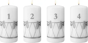 Cc26 Adventslys Sølv