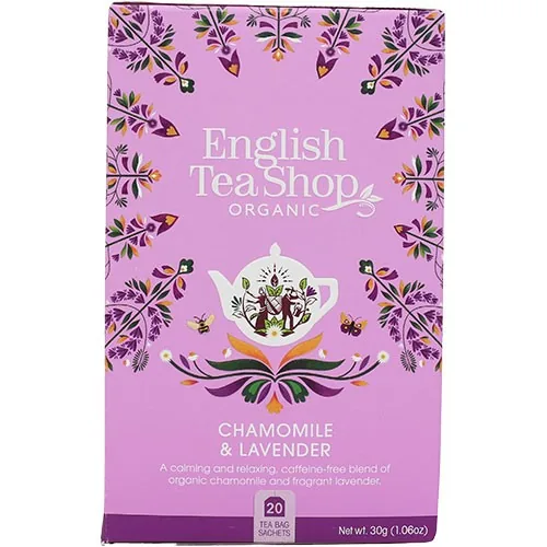 Chamomille & Lavender Tea, Økologisk - 20 breve - English Tea Shop