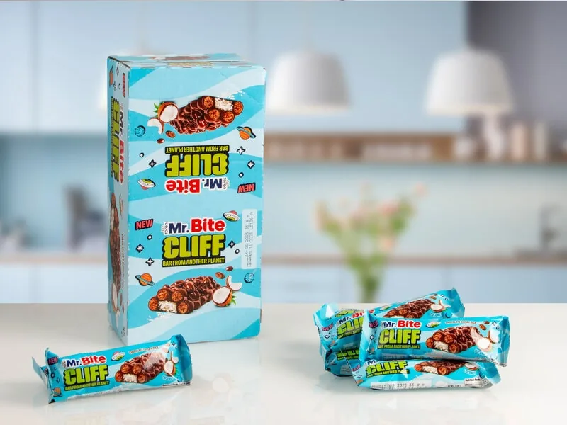 Mr. Bite Cliff Chokoladebarer med Kokos 24-pak