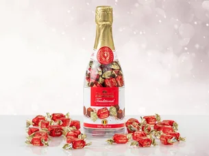 Chokoladetrøffel i Champagneflaske