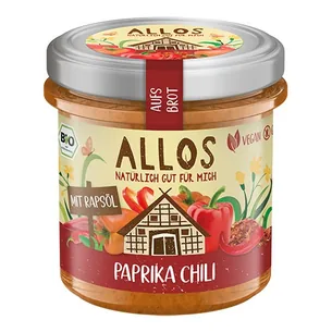 Smørepålæg Auf´s Brot Peber frugt- Chili Økologisk - 140 gram - Allos - Mindst holdbar til : 23-03-2027