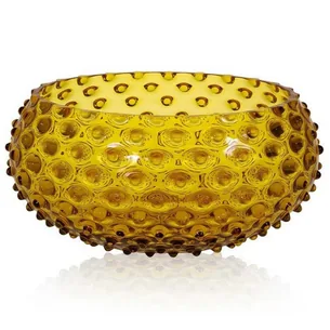 Skål Hobnail 23 cm Anna Von Lipa - Amber