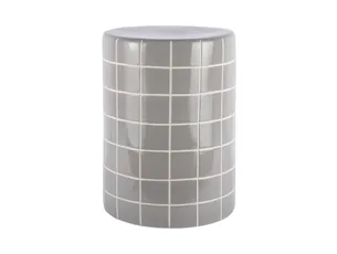Side bord Retro Tiles high cool grey