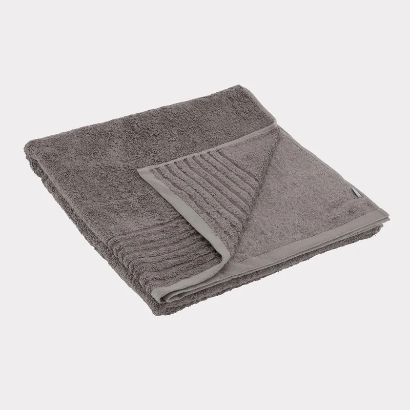 Bambus strandhåndklæde koksgrå 100x150
