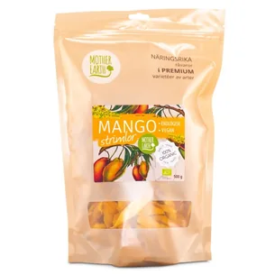 Mother Earth Mango Strimler Øko, 500 g