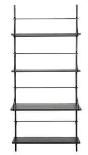 HÜBSCH NORM VÆGREOL M/4 HYLDER SORT - 180