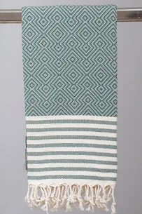 Hamam Jessy vinter grøn - 90 * 180 cm