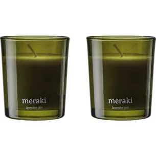 Meraki Duftlys, Lavender rain, Grøn 2 stk.