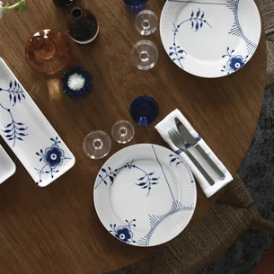 Royal Copenhagen Blå mega riflet