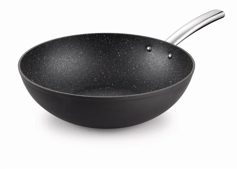 WOK 30 cm. med fantastisk 3D belægning. - Billig fragt