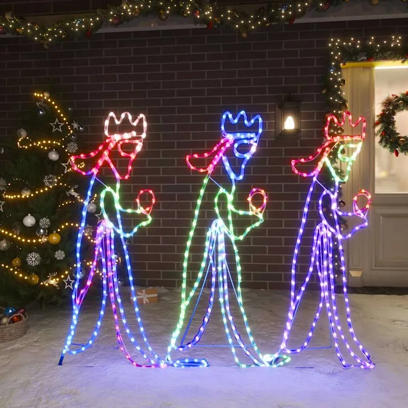 De tre vise mænd julefigur 504 LED'er 99,5x45,5 cm  Julefigur Helligtrekonger